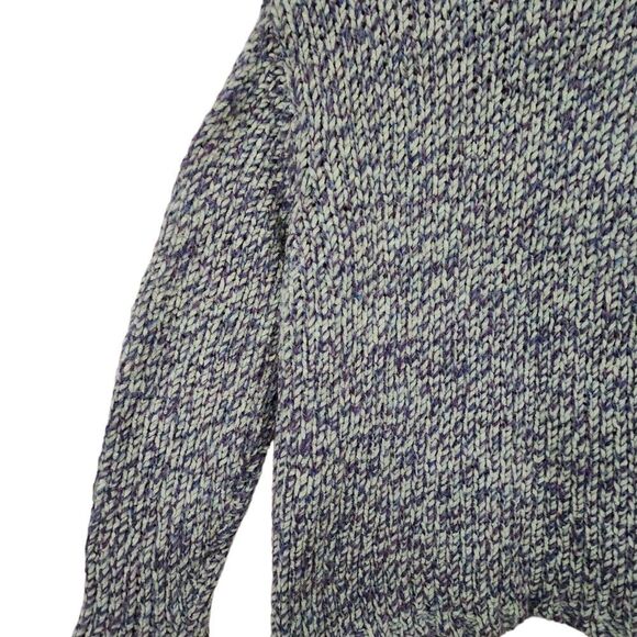 Vintage Northern Isles Variegated Knit Cardigan With Shell Buttons - Picture 8 of 13